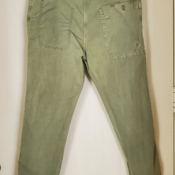 Zara Woman's  NWT The Fisher Khaki Jeans 100% Cotton Mid Rise Size US 4 - Picture 10 of 11